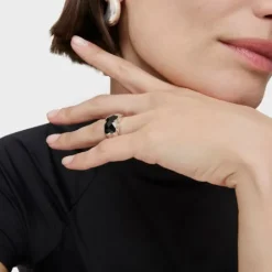 Anillo de plata y ónix facetado forma oso pequeño Color^TOUS Clearance