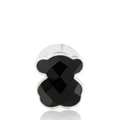 Anillo de plata y ónix facetado forma oso mediano Color^TOUS New