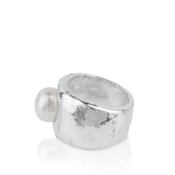 Anillo de plata y perla cultivada Duna^TOUS Sale