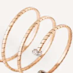 Anillo doble espiral de oro con diamantes ATELIER^TOUS Discount