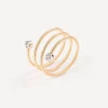 Anillo doble espiral de oro con diamantes ATELIER^TOUS Clearance