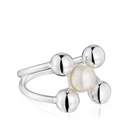 Anillo grande motivos de y perla cultivada Sugar Party^TOUS Hot