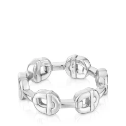 Anillo logo de plata MANIFESTO^TOUS Sale