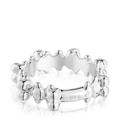 Anillo mediano de plata motivos oso Bold Bear^TOUS Hot