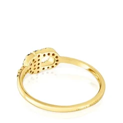 Anillo pequeño de oro y espinelas MANIFESTO^TOUS Discount