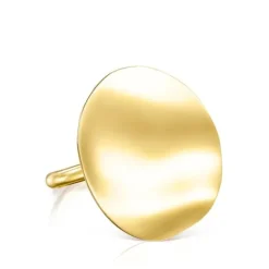Anillo pétalo con baño de oro 18 kt sobre plata Nenufar^TOUS New