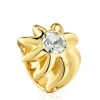 Anillo sello con baño de oro 18 kt sobre plata y prasiolita Galia^TOUS Best