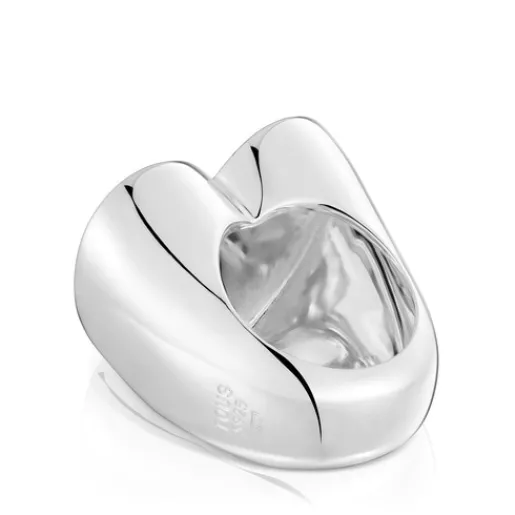 Anillo sello grande de plata corazón Sweet Dolls^TOUS Best