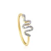 Anillo serpiente de oro con diamantes Gem Power^TOUS