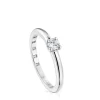Anillo solitario de platino con diamante talla brillante creado en laboratorio Les Classiques LGD^TOUS Hot