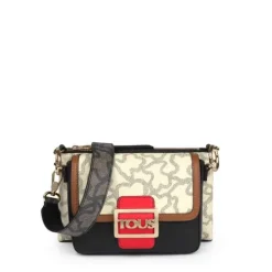 Bandolera Doble Kaos Icon Multi Rojo - Beige^TOUS Sale