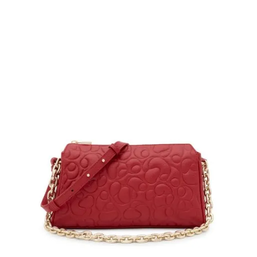 Bandolera grande de piel roja Greta^TOUS Best