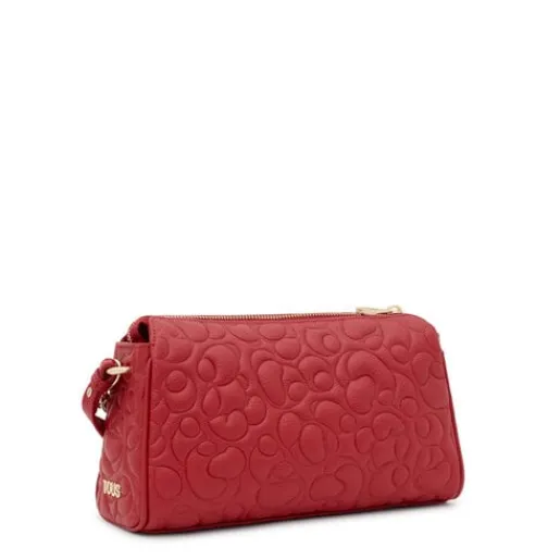 Bandolera grande de piel roja Greta^TOUS Best