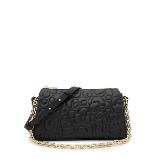 Bandolera grande de piel negra Greta^TOUS Sale