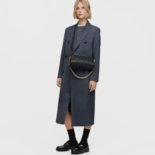 Bandolera grande de piel negra Greta^TOUS Sale