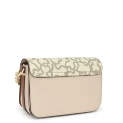 Bandolera mediana Chain camel y beige Kaos Icon^TOUS New
