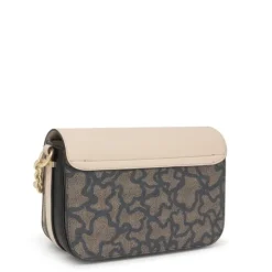 Bandolera mediana Chain negra y beige Kaos Icon^TOUS Outlet