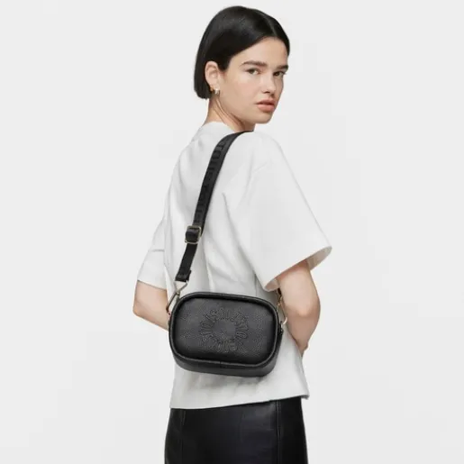 Bandolera Reporter de piel negra Miranda^TOUS Clearance