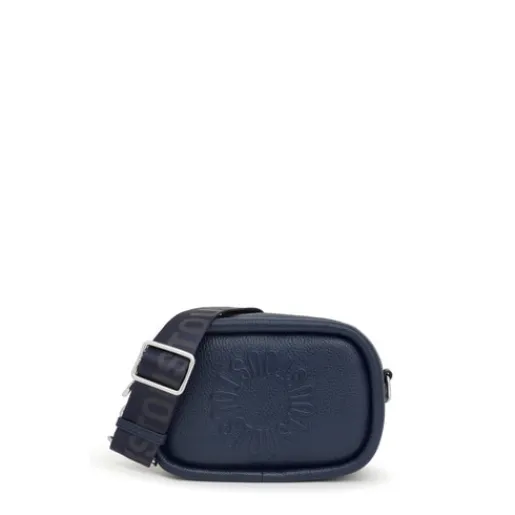 Bandolera reporter de piel marino Miranda^TOUS Online