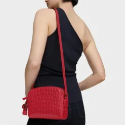Bandolera Sherton de Piel roja^TOUS Outlet
