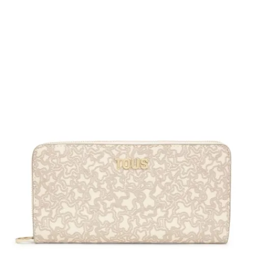 Billetera beige Kaos Mini Lines^TOUS