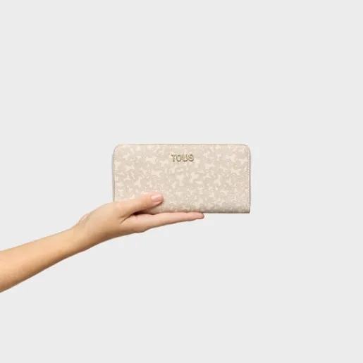 Billetera beige Kaos Mini Lines^TOUS