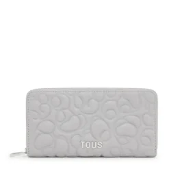 Billetera de piel gris Greta^TOUS Outlet