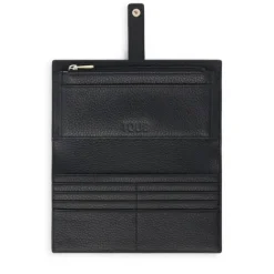 Billetera grande Flap de piel negra Miranda^TOUS New