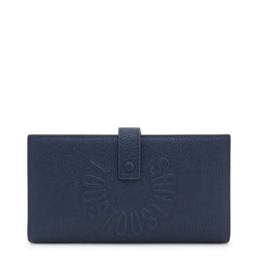 Billetera grande Flap de piel marino Miranda^TOUS Hot