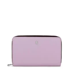 Billetera mediana malva New Dubai Saffiano^TOUS