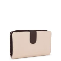 Billetera mediana New Dubai marrón y beige^TOUS Clearance