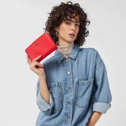 Billetera mediana roja New Dubai Saffiano^TOUS Outlet
