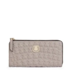 Billetero mediano Sherton de Piel en color topo^TOUS Sale