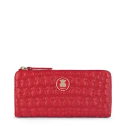 Billetero mediano Sherton de Piel roja^TOUS Clearance