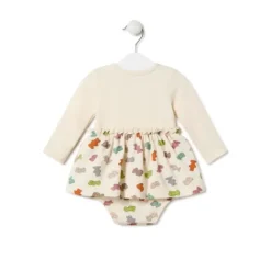 Body con falda de bebé niña Grey crudo^TOUS New