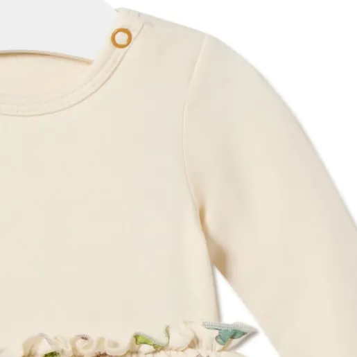 Body con falda de bebé niña Grey crudo^TOUS New