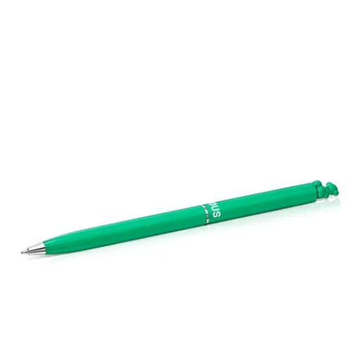 Bolígrafo cromado en color verde con oso Bold Bear^TOUS Best