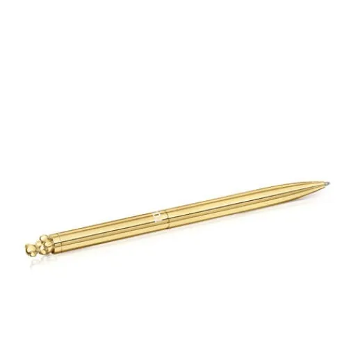 Bolígrafo cromado en color dorado con oso Bold Bear^TOUS Clearance