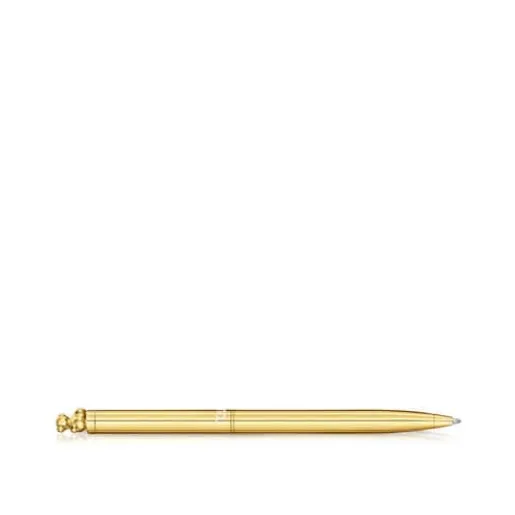 Bolígrafo cromado en color dorado con oso Bold Bear^TOUS Clearance