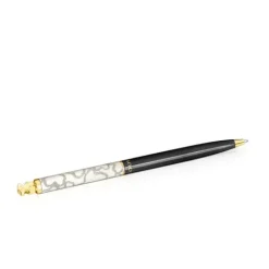 Bolígrafo de acero IP dorado lacado en negro Kaos^TOUS Outlet