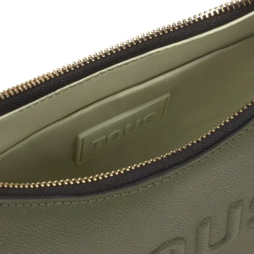 Bolso de hombro bandolera mediano caqui Brenda^TOUS Discount