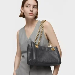 Bolso de hombro mediano oscuro MANIFESTO New^TOUS Sale