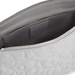 Bolso grande de piel gris Greta^TOUS Hot