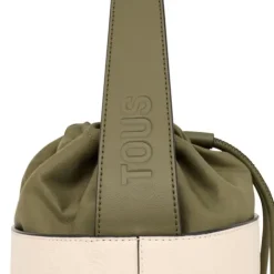 Bombonera beige y caqui Nanda^TOUS Discount