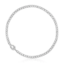 Cadena barbada de plata MANIFESTO^TOUS Sale