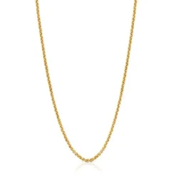 Cadena mediana con baño de oro de 18 kt sobre plata con bolas de 50 cm Chain^TOUS New
