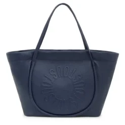 Capazo grande de piel marino Miranda^TOUS Outlet
