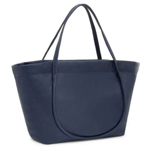 Capazo grande de piel marino Miranda^TOUS Outlet