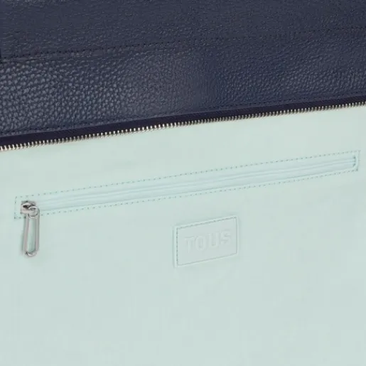 Capazo grande de piel marino Miranda^TOUS Outlet