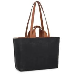 Capazo mediano negro y marrón Nanda^TOUS Outlet